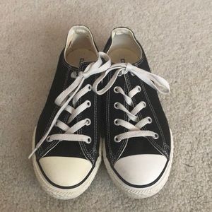Converse All Star black youth shoes.